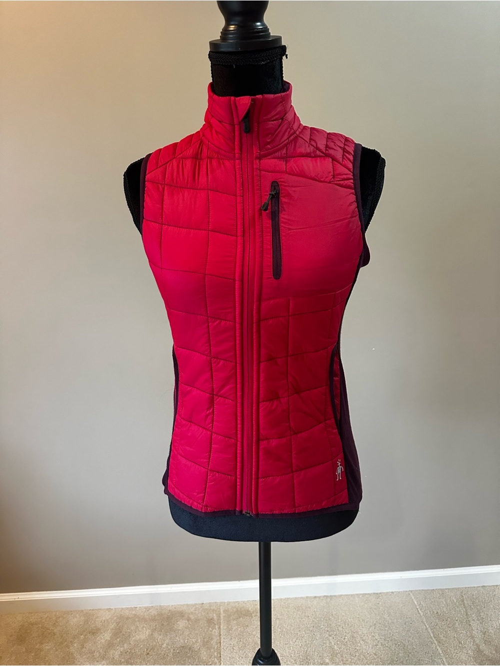 Smartwool Women's Bright Pink Quilted Insulated Vest NWT